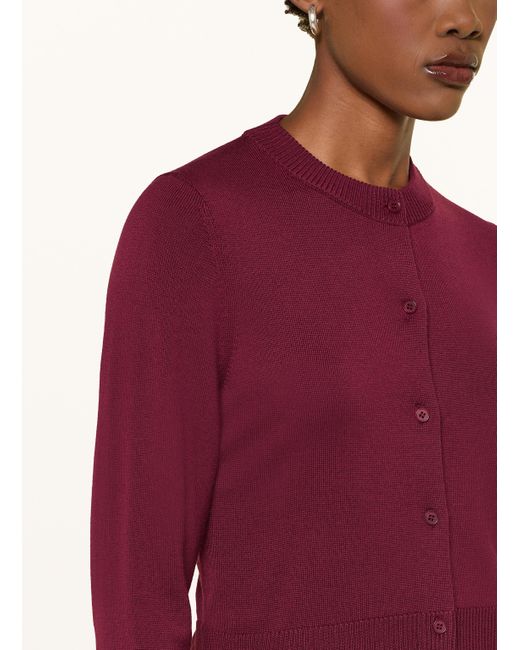 Windsor. Red Strickjacke aus Merinowolle