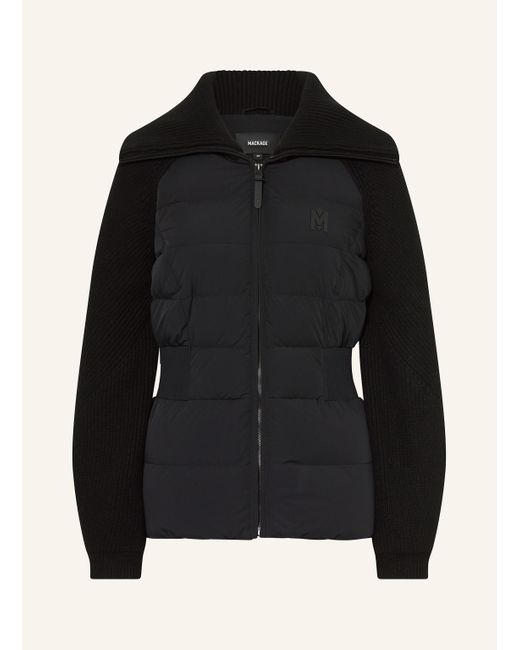 Mackage Black Steppjacke im Materialmix