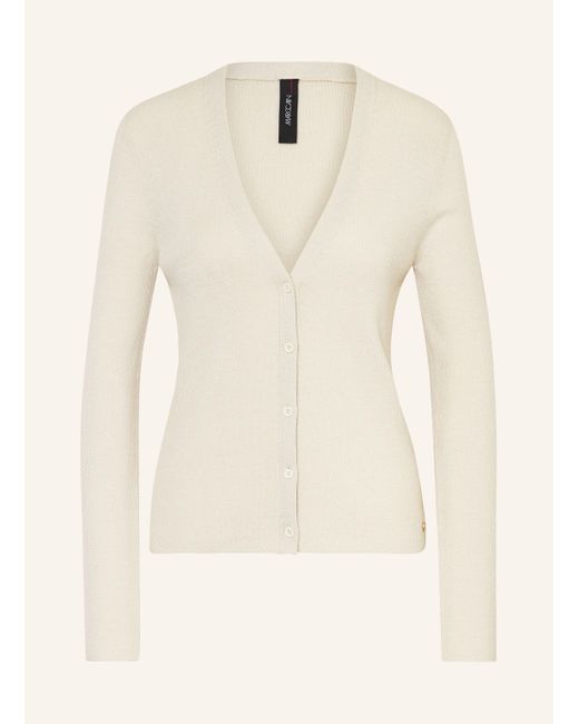 Marc Cain Natural Strickjacke mit Glitzergarn