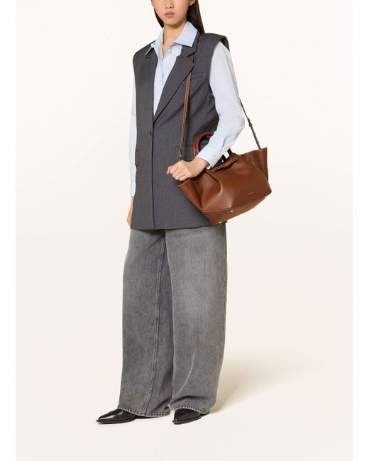 DeMellier London Brown Handtasche MIDI NEW YORK