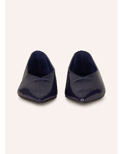 Carrano Blue Lackballerinas