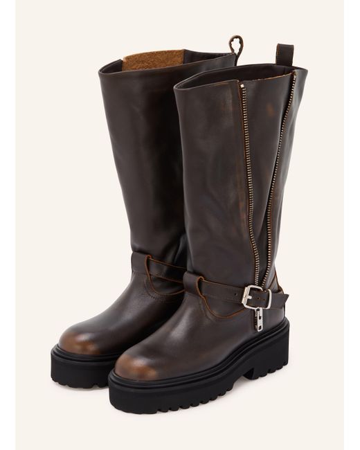 Maje Black Plateau-Boots