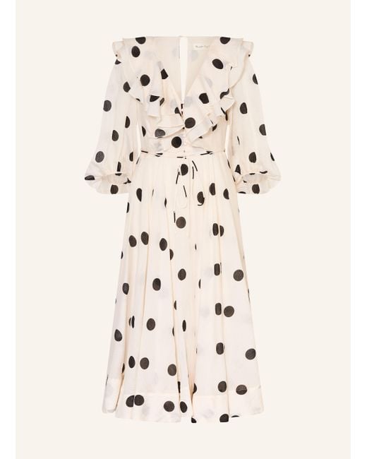 Phase Eight Natural Kleid JAQLYN mit 3/4-Arm und Volants