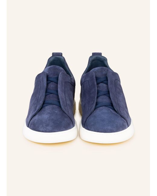 Zegna Slip-on-Sneaker TRIPLE STITCHTM in Blue für Herren