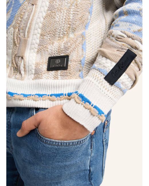carlo colucci Strickpullover EBERHOEFER in Blue für Herren