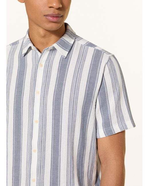 Knowledge Cotton Kurzarm-Hemd in Multicolor für Herren