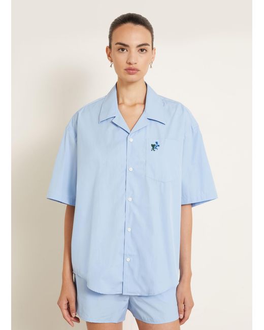 AMI Blue Bluse