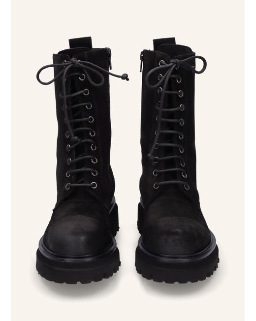 Thea Mika Black Schnürstiefel