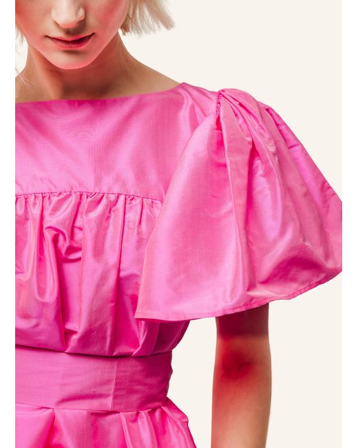 Helene Galwas Pink Bluse aus Dupionseide FILIPARE