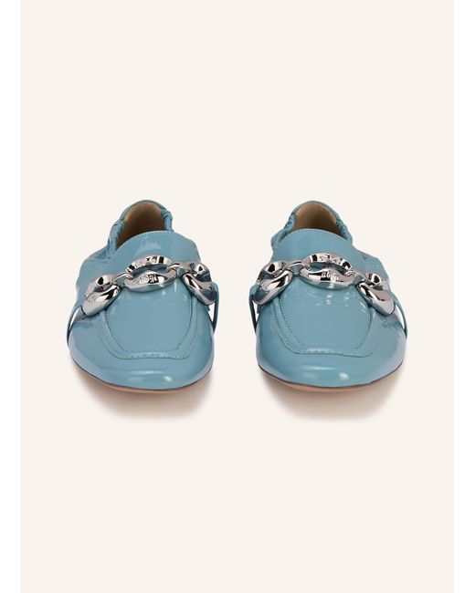 Högl Blue Lack-Loafer