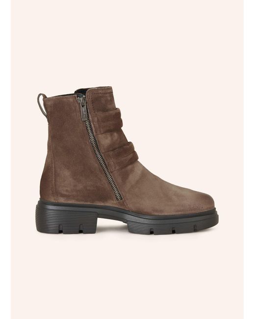 Paul Green Brown Biker Boots