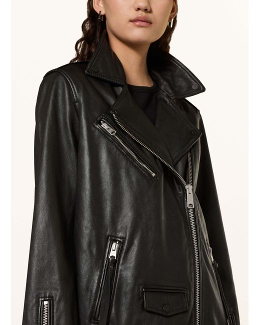 AllSaints Black Lederjacke BILLIE BIKER