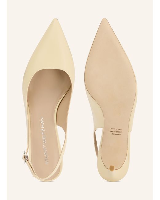 Stuart Weitzman Natural Slingpumps STUART POWER 75