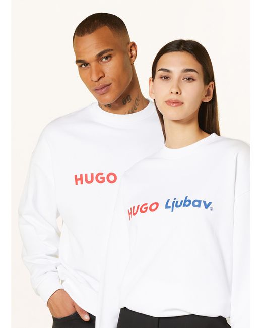 HUGO Natural Sweatshirt DAMOUR LJUBAV