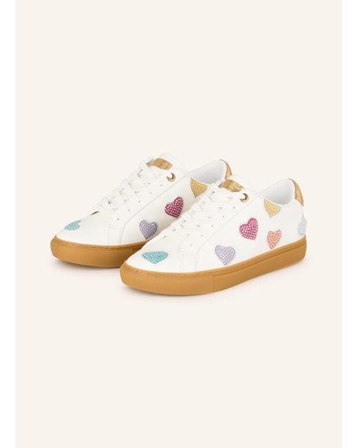 Kurt Geiger Natural Sneaker LANE LOVE mit Schmucksteinen