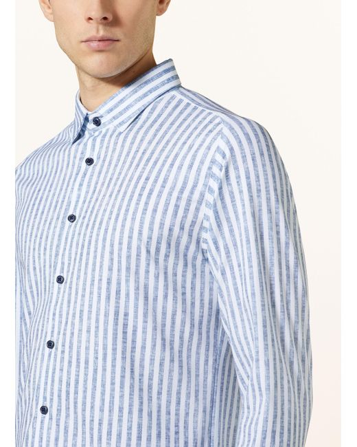 DESOTO Jerseyhemd Slim Fit in Blue für Herren