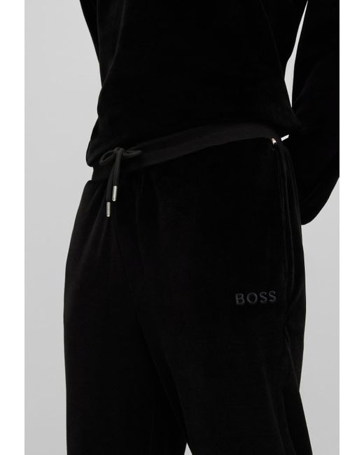 Hugo boss velour joggers sale