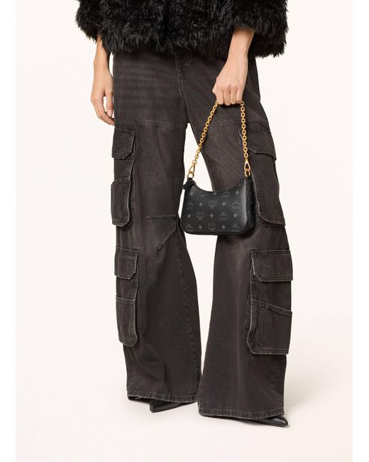 MCM Black Umhängetasche AREN DUO HOBO