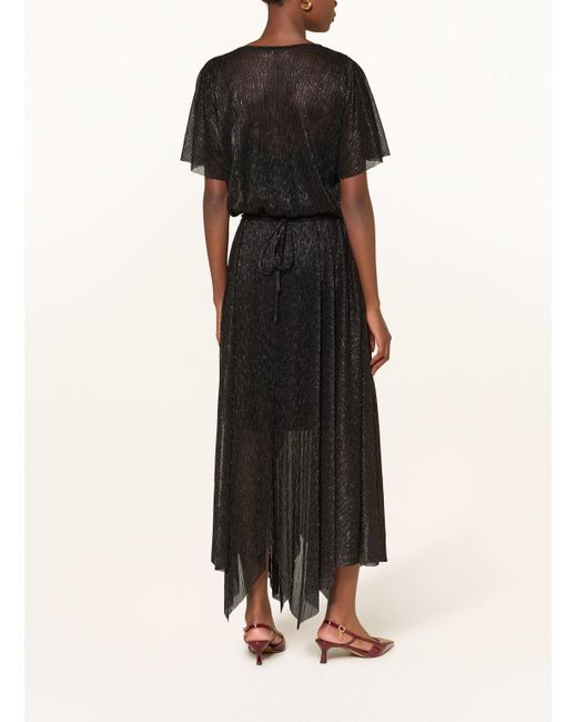Maje Black Kleid mit Glitzergarn