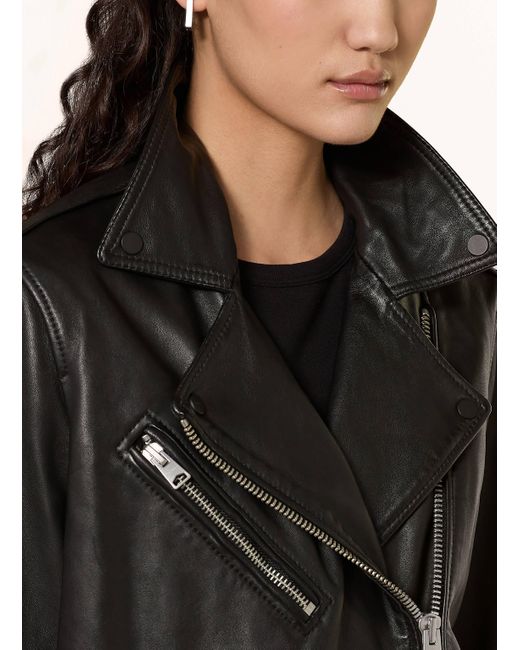 AllSaints Black Lederjacke BILLIE BIKER
