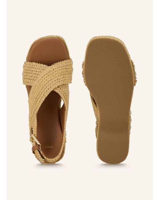 Maje Natural Plateau-Wedges mit Nieten