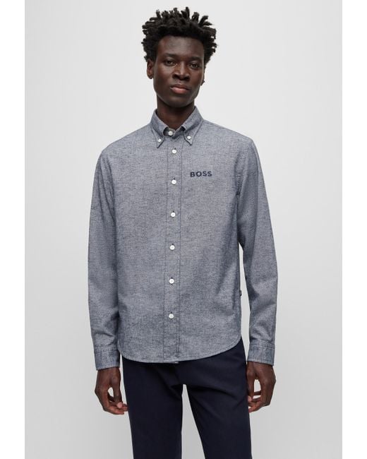 BOSS by HUGO BOSS Casual Hemd S OWEN BD C1 E 234 Relaxed Fit in