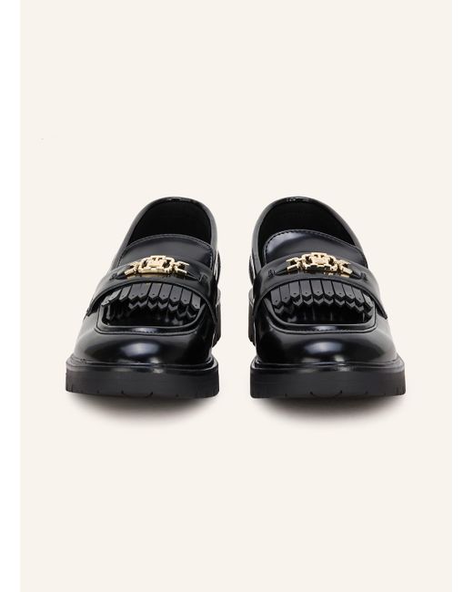 Tommy Hilfiger Black Lack-Loafer