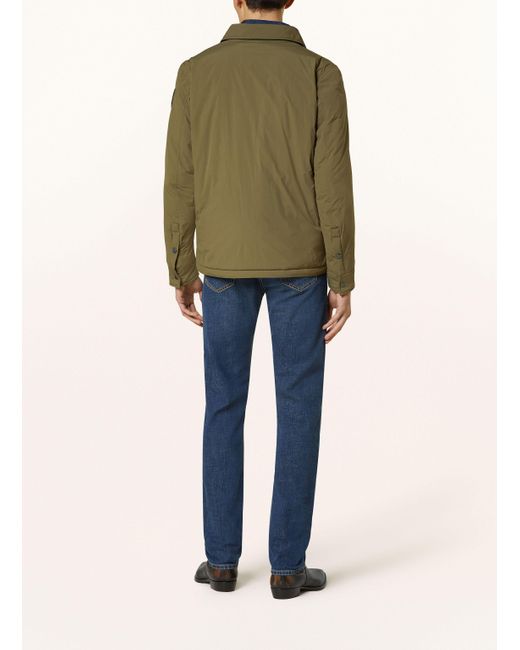 Blauer Overjacket EVANS in Green für Herren