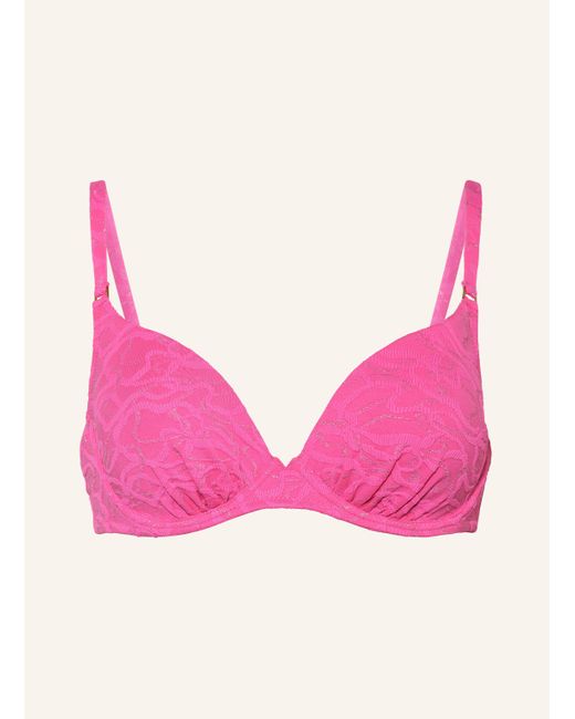 watercult Pink Bügel-Bikini-Top SUPERNOVA mit Glitzergarn
