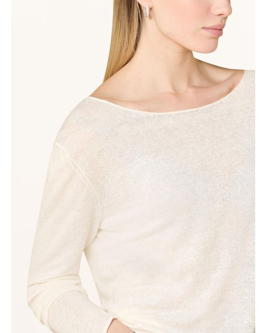 DARLING HARBOUR Natural Leinenpullover