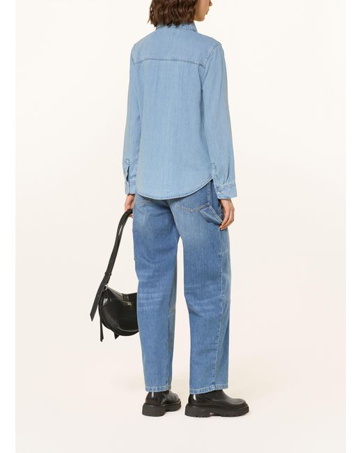 Ba&sh Blue Jeansbluse ADALI
