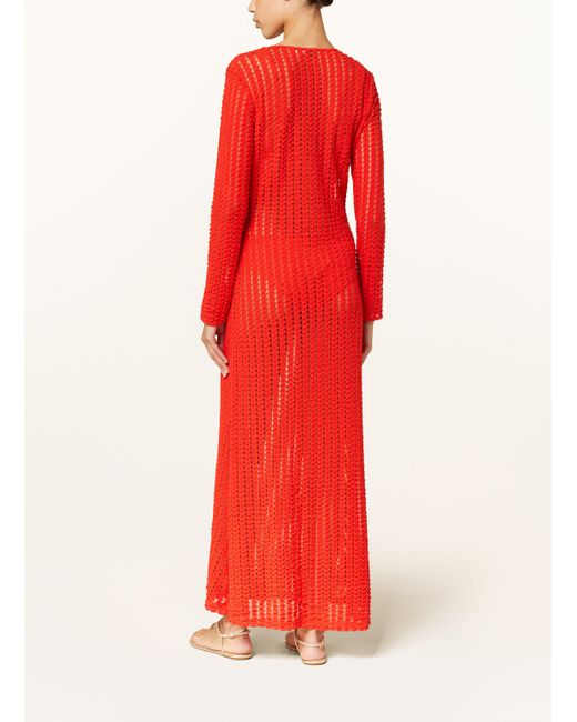 Jonathan Simkhai Red Strickkleid ELTON