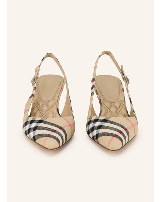 Burberry Natural Slingpumps