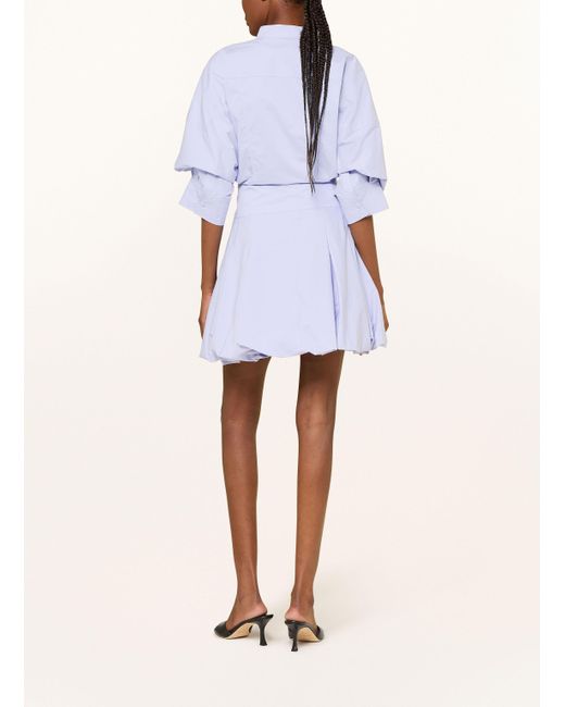 Jonathan Simkhai Purple Kleid EFFIE mit 3/4-Arm