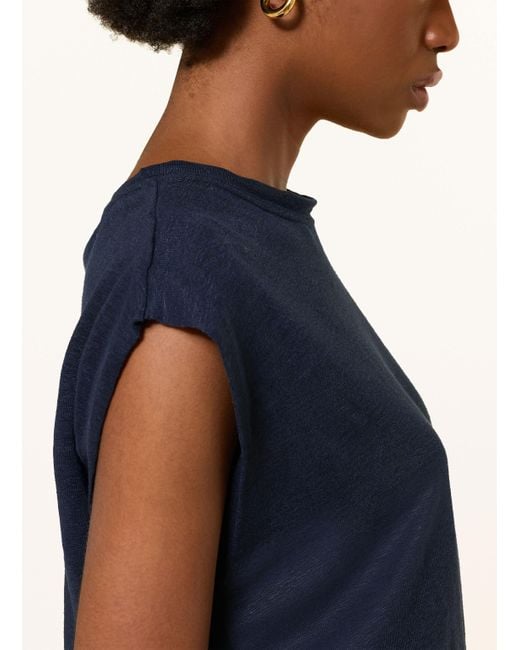 Reiss Blue Leinentop MARA