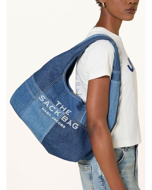 Marc Jacobs Blue Schultertasche THE SACK BAG mit Pouch