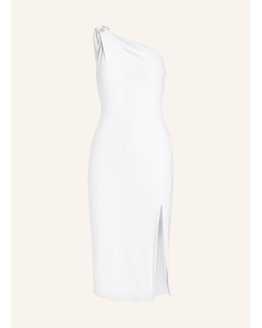 Lauren by Ralph Lauren Natural One-Shoulder-Kleid aus Jersey mit Cut-out
