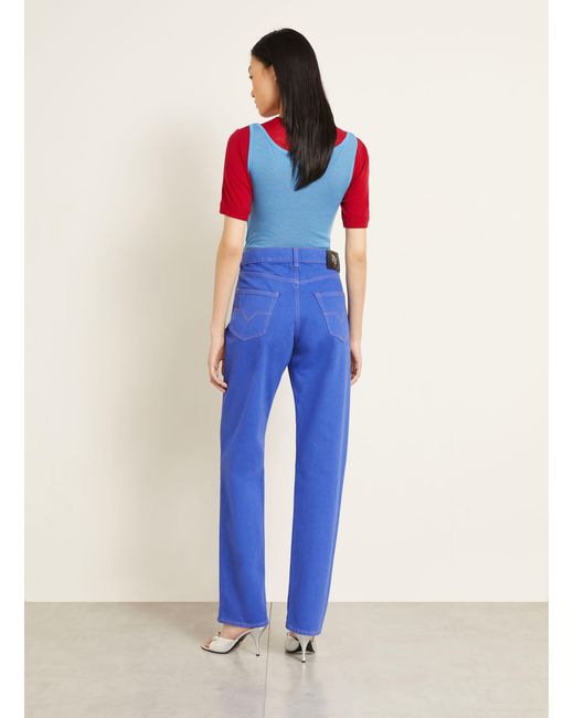 Versace Blue Top