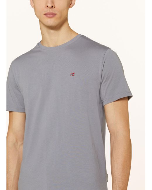 Napapijri T-Shirt SALIS in Gray für Herren