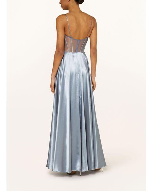 hey kyla Blue Abendkleid mit Schmucksteinen