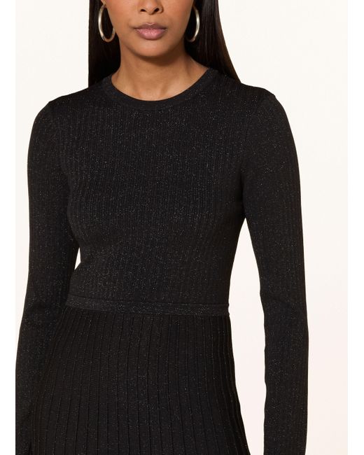 Joseph Ribkoff Black Strickkleid mit Glitzergarn