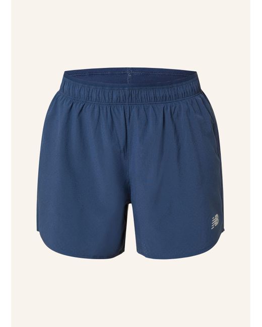 New Balance Blue 2-in-1-Laufshorts WS41202