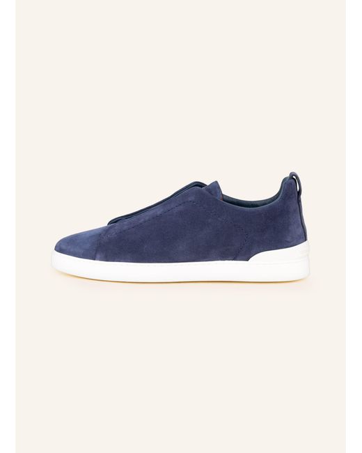 Zegna Slip-on-Sneaker TRIPLE STITCHTM in Blue für Herren