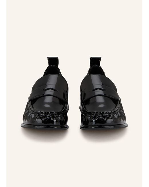 HUGO Black Lack-Loafer KIORA