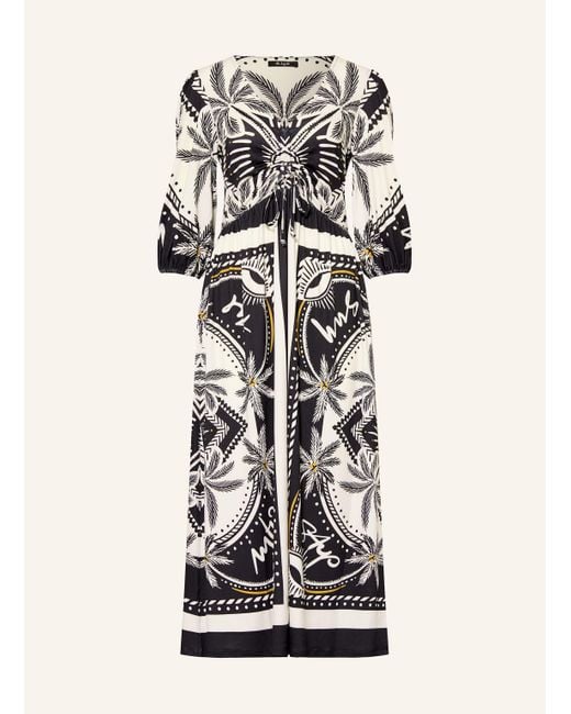Miss Lagotte White Jerseykleid mit 3/4-Arm