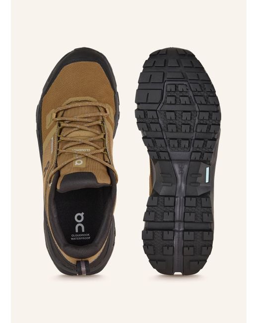 On Shoes Wanderschuhe CLOUDROCK LOW WP in Brown für Herren