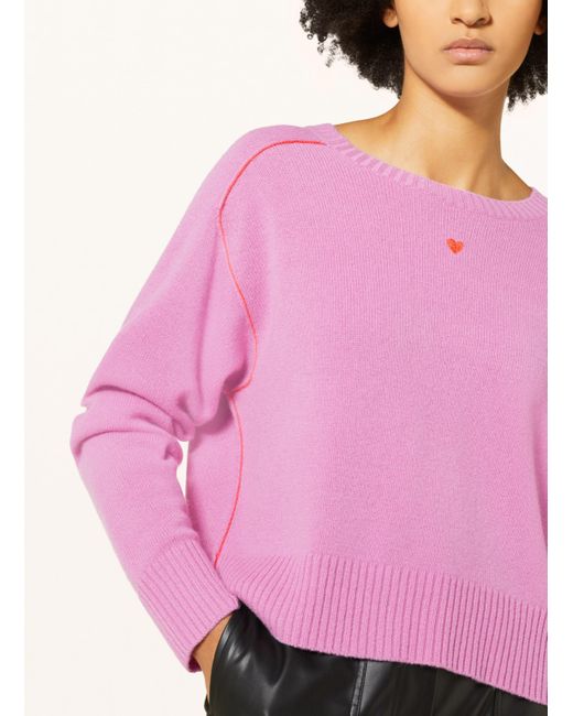 MAX&Co. Pink Oversized-Pullover PARK aus Cashmere