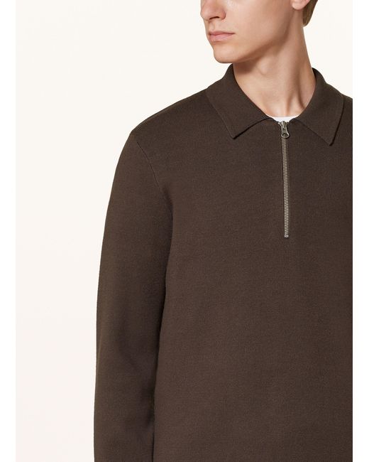 Samsøe & Samsøe Strick-Poloshirt GUNA in Brown für Herren