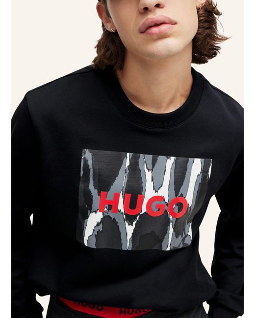HUGO Sweatshirt DURAGOL_U242 Regular Fit in Black für Herren