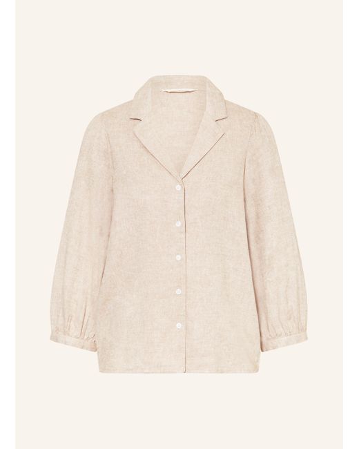 MSCH Copenhagen Natural Bluse MSCHPENNIE GINIA mit Leinen und 3/4-Arm